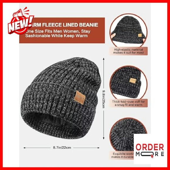 Unisex Winter Beanie Scarf Gloves Set Touchscreen Warm Cold Weather main image 6